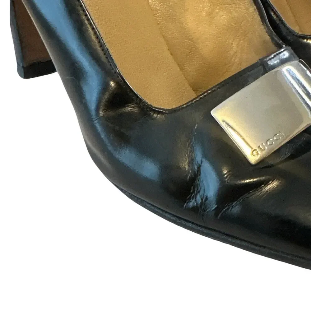Gucci Tom Ford Era Square Toe Pumps 37.5